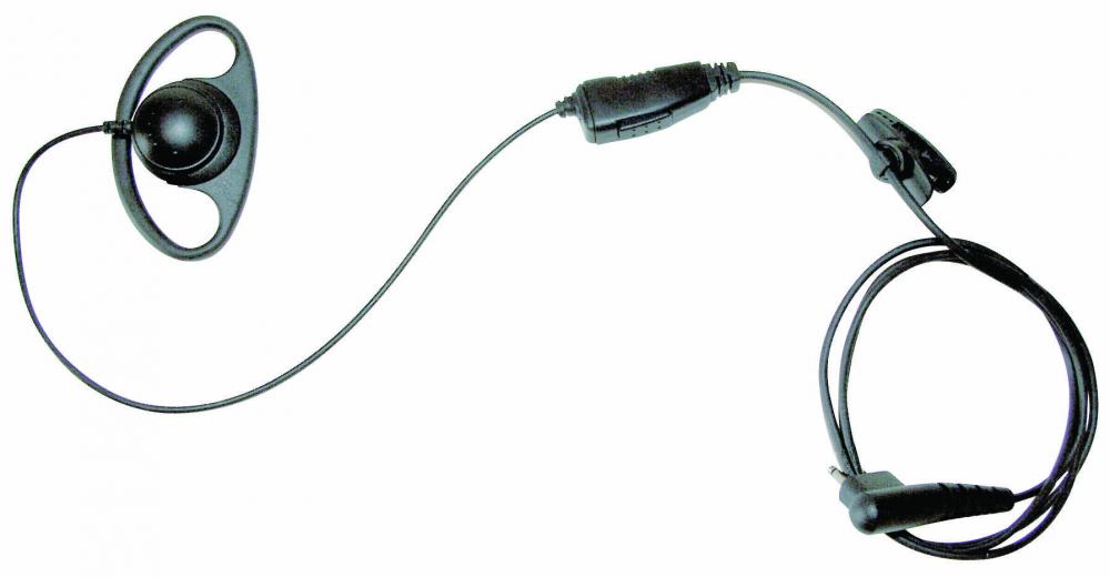 Earpiece with in-line PTT & Microphone