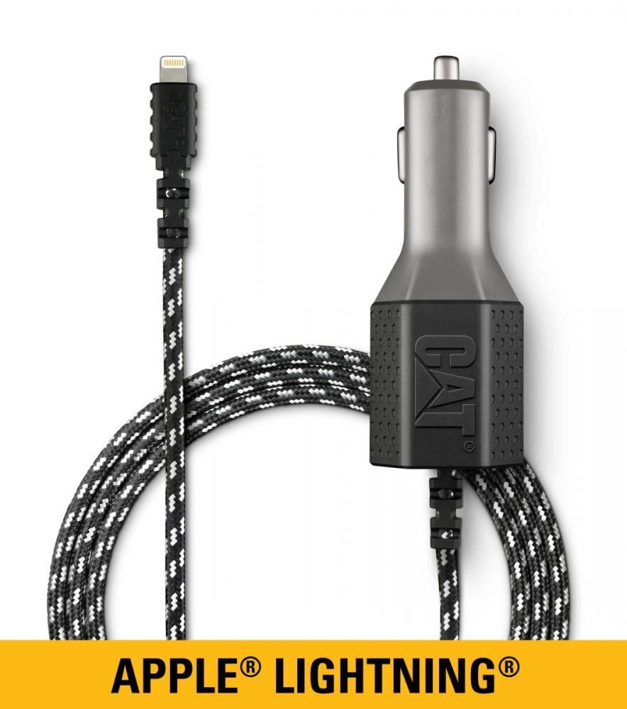 SINGLE USB CAR CHARGER 6&#39; APPLE CABLE