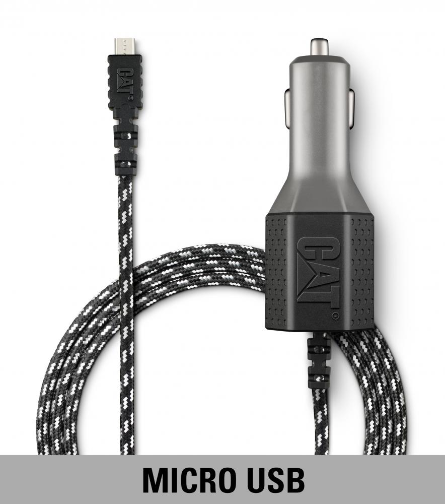 DUAL USB CAR CHARGER-6&#39; MICRO USB CABLE