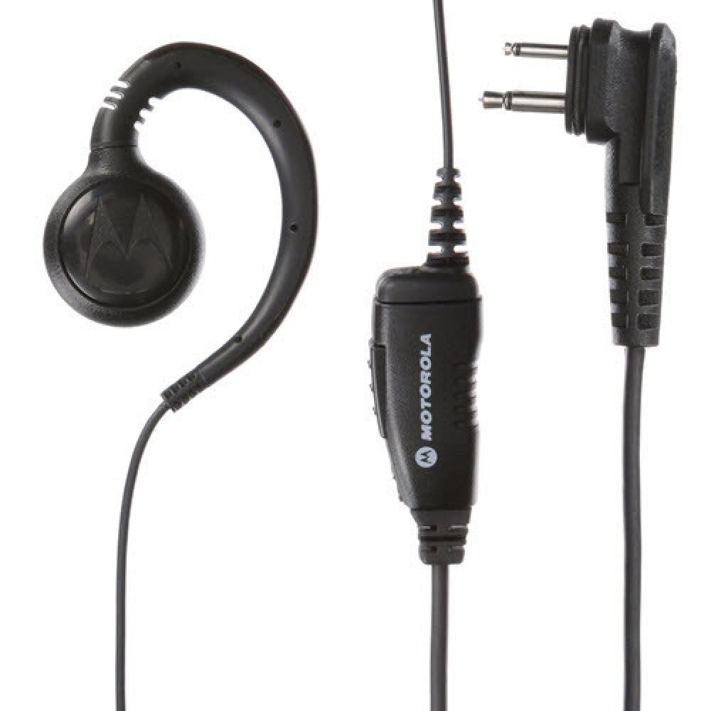 Swivel Earpiece with In-Line Mic and PTT, Slim plug, PVC free