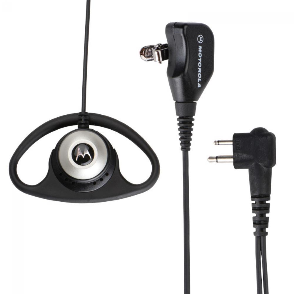 D Shell Earpiece with PTT Mic.