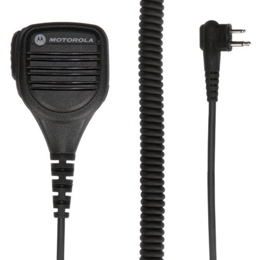 Remote Speaker Microphone with Ear Jack, Coiled Cord and Swivel Clothing Clip Intrinsically Safe