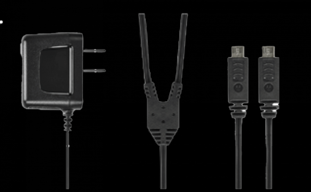 Fixed Y-Cable Micro USB Charger
