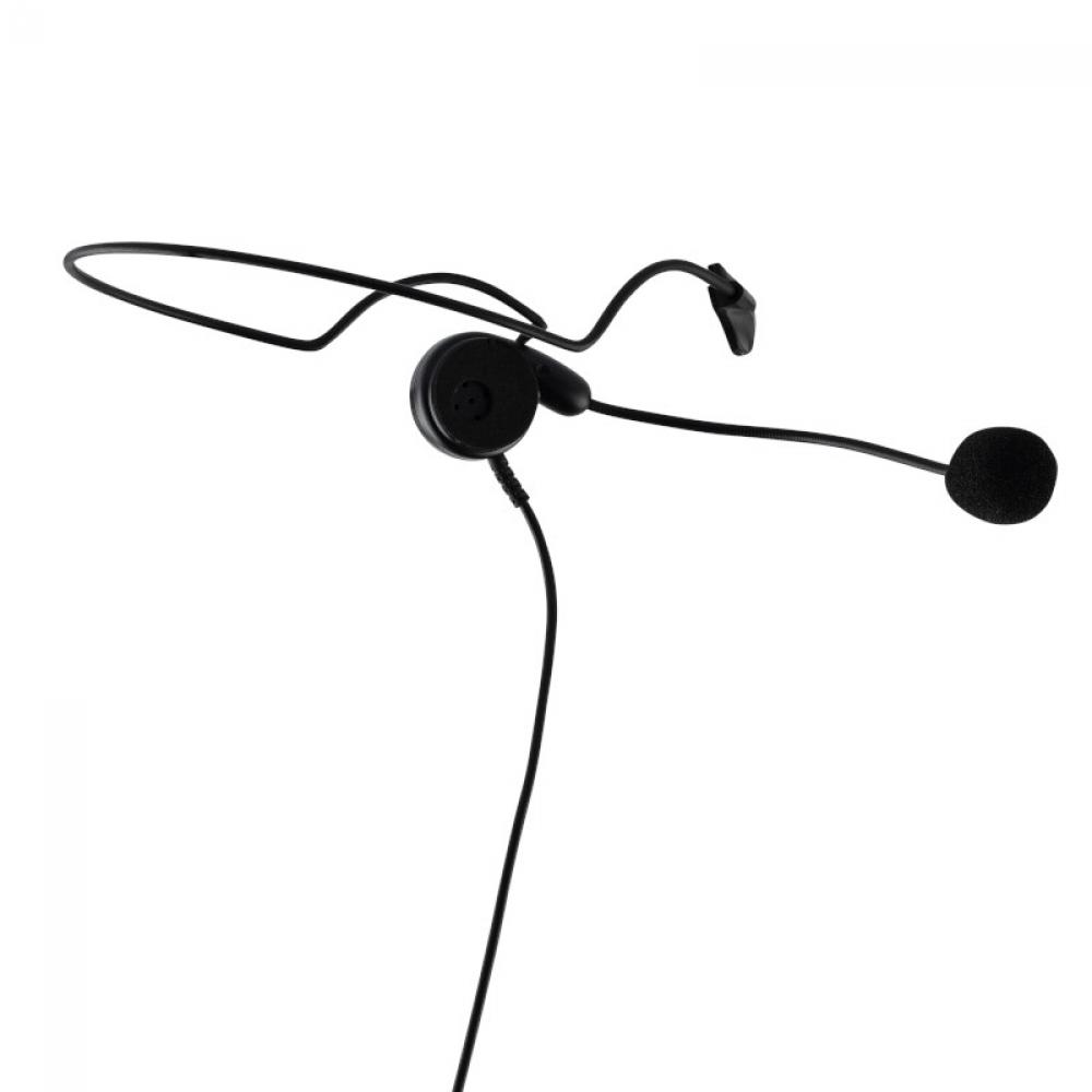 Ultra-Light Headset, behind-the-head with In-Line PTT and Boom Microphone