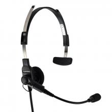 Lenbrook RMN4016 - Lightweight Single Muff Adjustable Headset with Swivel Boom Microphone and In-Line PTT