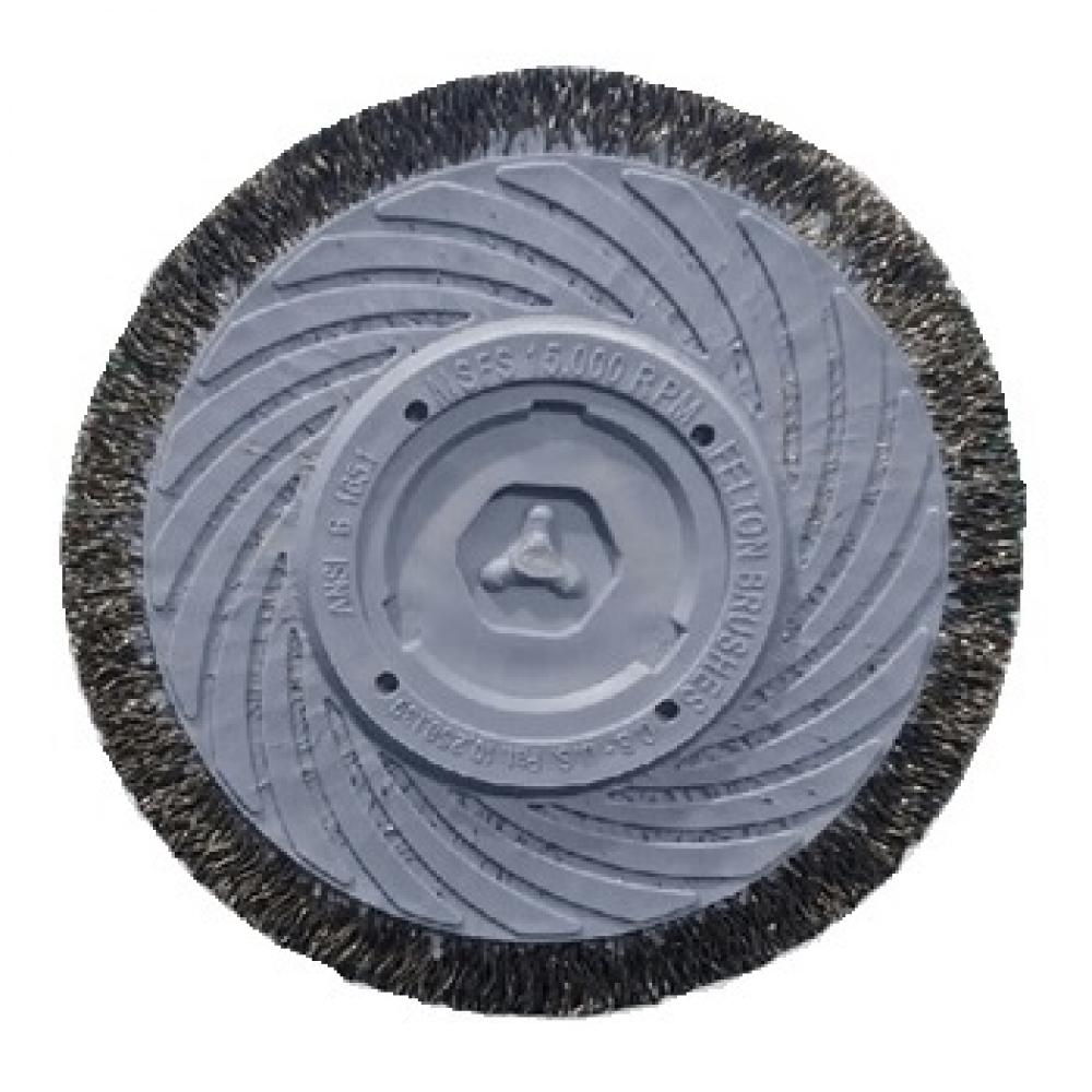 7&#34; Vulcanized Wheel, 0.014&#34; Carbon Steel, 7/8&#34; AH, 1/4&#34; BF