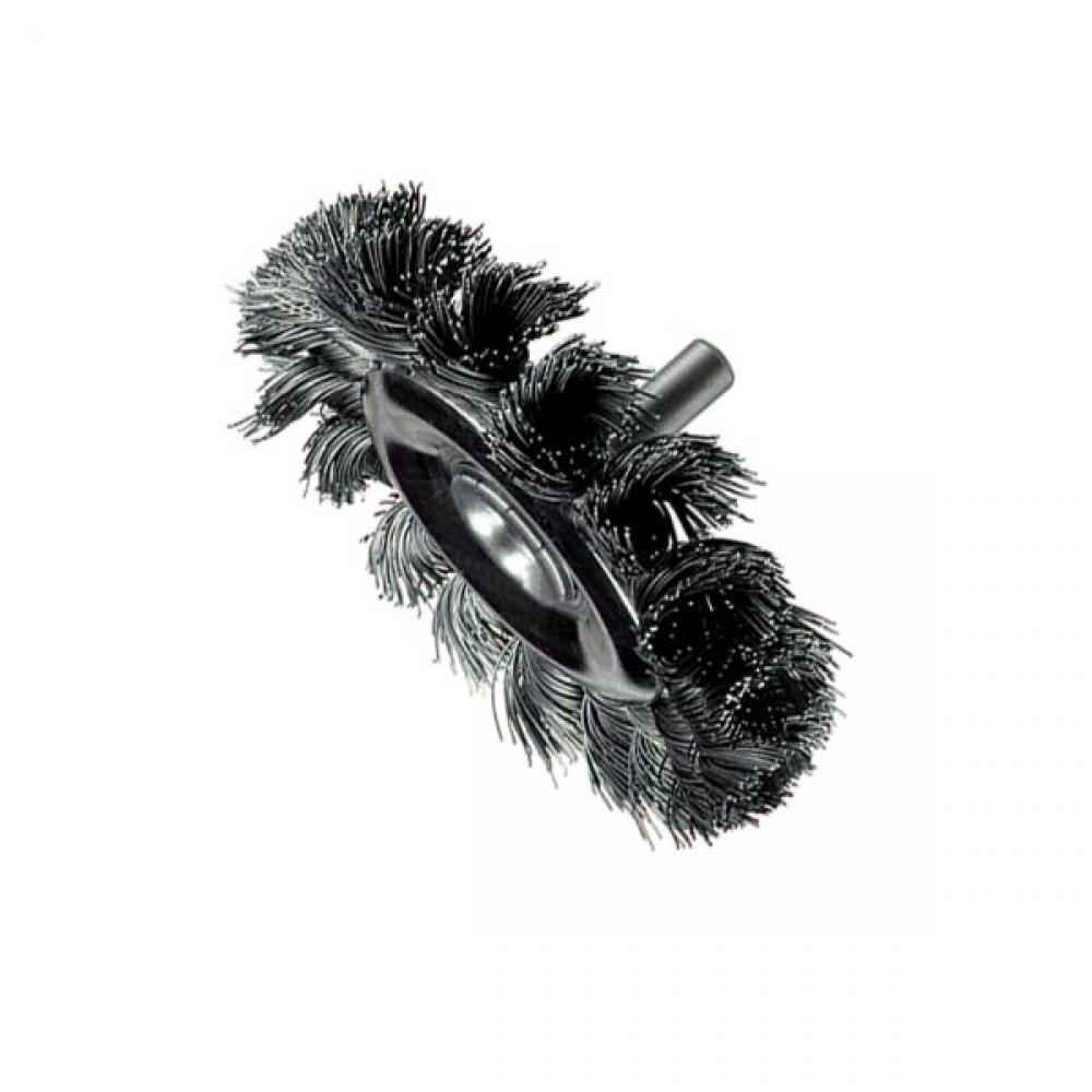 3-1/4&#39;&#39; CIRCULAR KNOT END BRUSH 1/4&#39;&#39; SHANK 014 SS