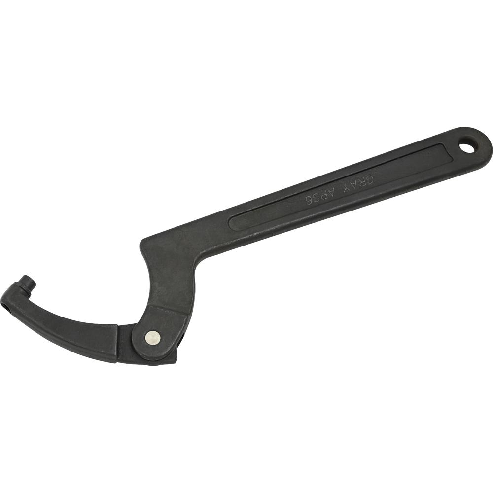 Adjustable Head Pin Spanner Wrench, 4-1/2&#34; - 6-1/4&#34; Capacity, 3/8&#34; Pin Diameter