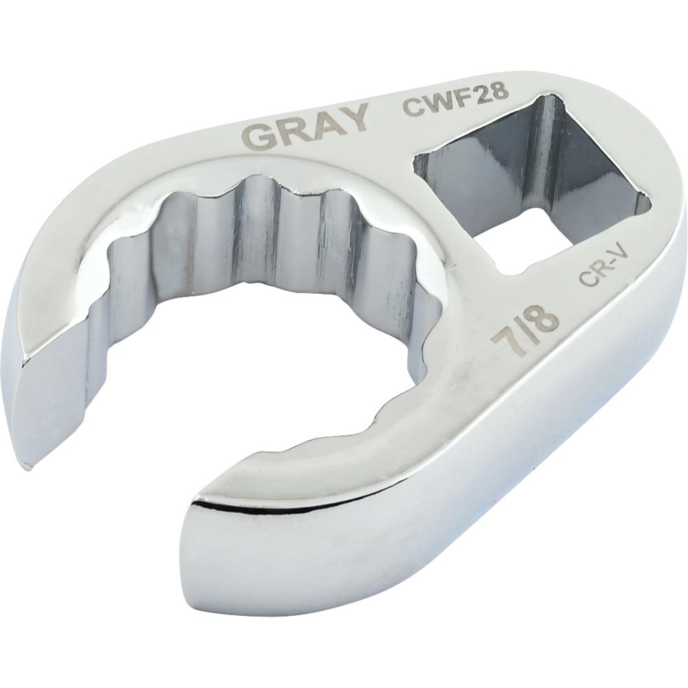 1/2&#34; Drive, 7/8&#34; Flare Nut Crow Foot Wrench, Chrome Finish