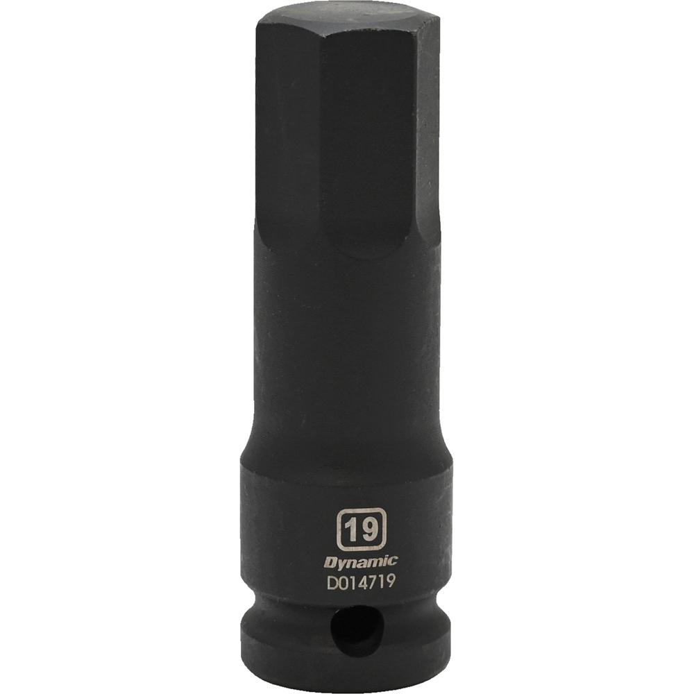 1/2&#34; Drive Metric Hex Head, 19mm, Bit Impact Socket