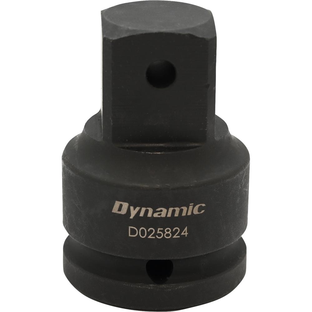 1&#34; Adapter Drive 3/4&#34; Female X 1&#34; Male, Black Impact