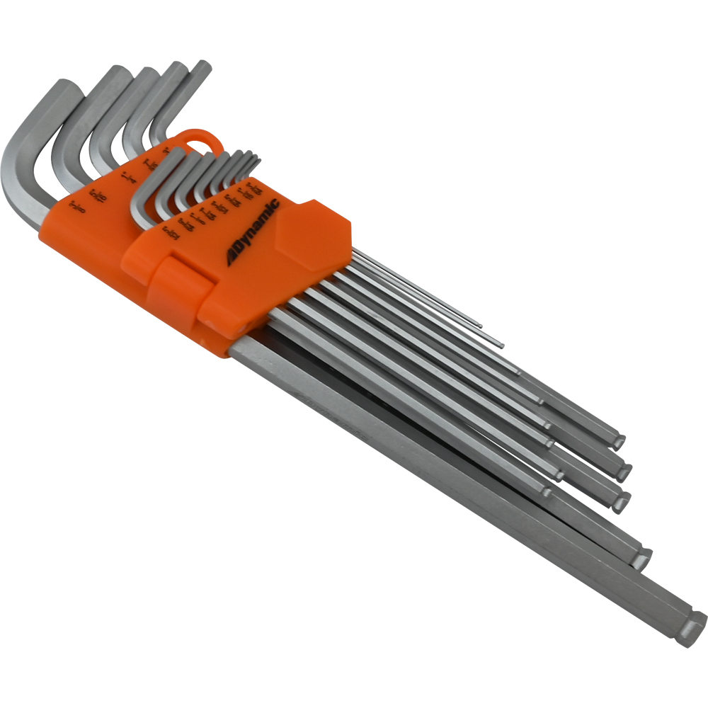 13 Piece SAE Extra Long Hex Key Set, .05&#34; - 3/8&#34;