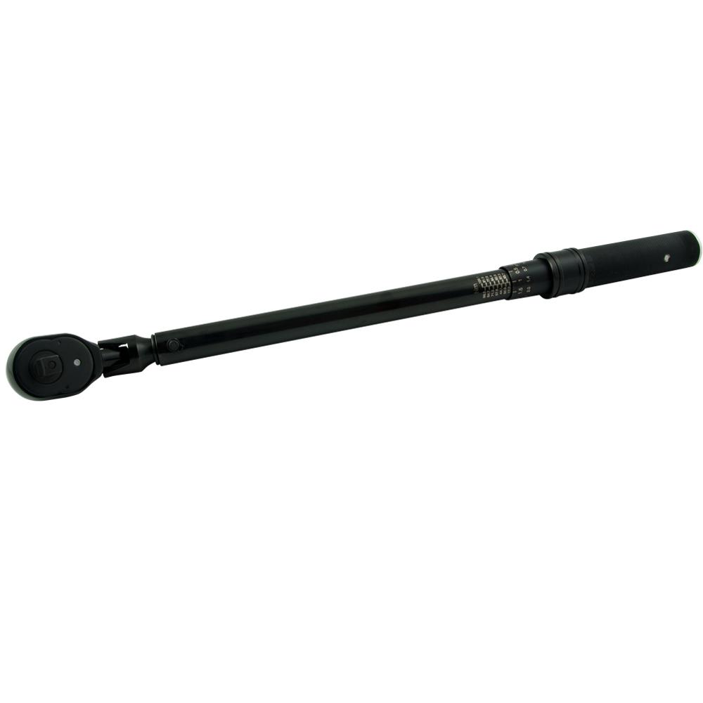 3/8&#34; Drive Flex Head Torque Wrench, 10-80 Ft/lbs., 32 Teeth