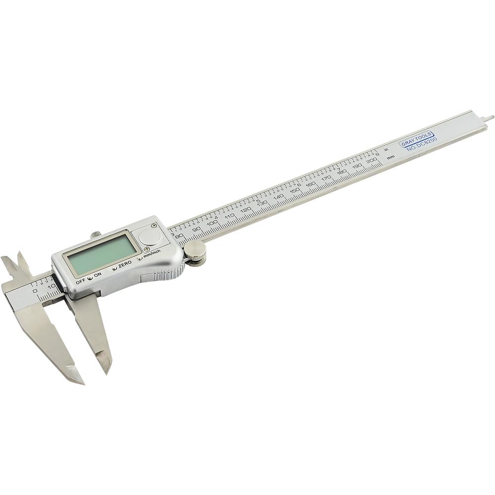Digital Calipers, (8&#34; / 200mm), Metal Cast Housing