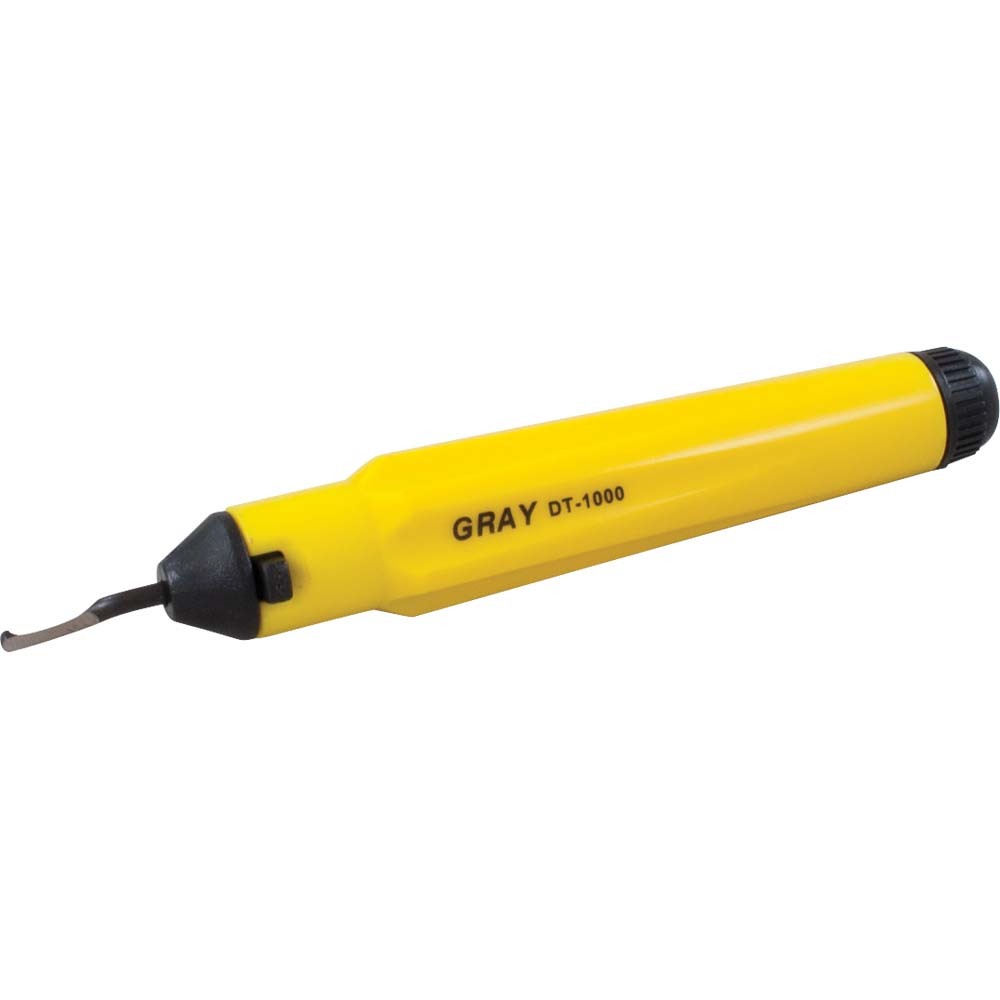 3 Piece Deburring Tool Set - 2 High-Speed Blades In Plastic Handle