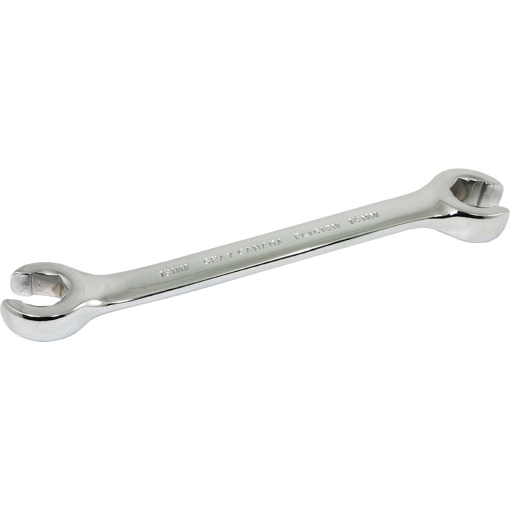 16mm X 18mm 6 Point, Mirror Chrome, Flare Nut Wrench