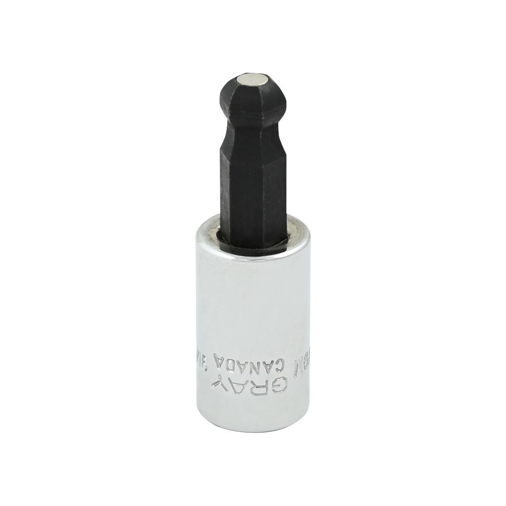 9mm X 3/8&#34; Drive, Standard Length Magnetic Hex Head, Chrome Finish Socket