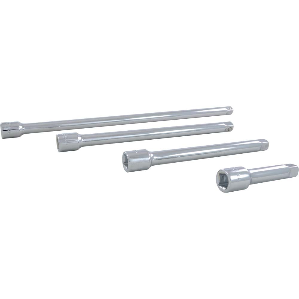 4 Piece 3/8&#34; Drive Chrome Extension Set, 3&#34;, 6&#34;, 8&#34; & 12&#34;