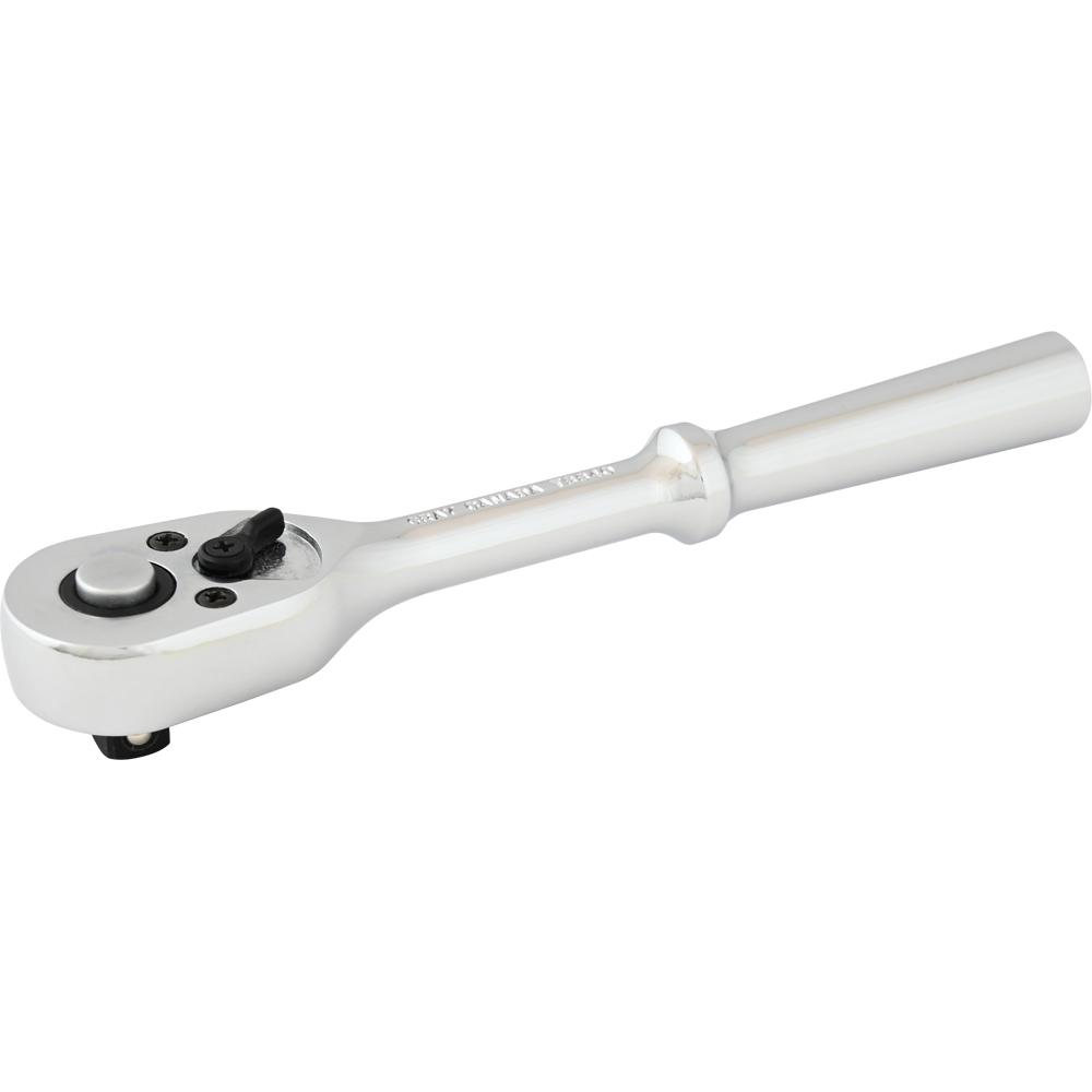3/8&#34; Drive 40-Tooth Mirror Chrome Quick Release Ratchet, 7-1/2&#34; Long