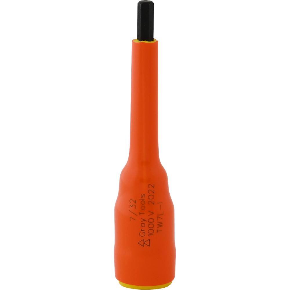 7/32&#34; X 3/8&#34; Drive Extra Long Hex Head, 1000V Insulated Socket