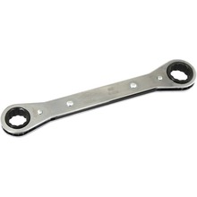 Gray Tools 5006 - 5/8" X 3/4" 12 Point, Flat Ratcheting Box Wrench, Mirror Chrome Finish