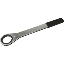 Gray Tools 50068 - 2-1/8" 12 Point, Flat Ratcheting Single Box Wrench, Vinyl Grip