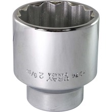 Gray Tools HD74 - 2-5/16" X 3/4" Drive, 12 Point Standard Length, Chrome Finish Socket
