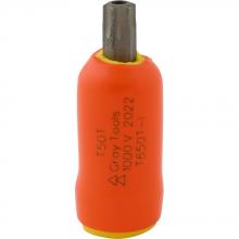 Gray Tools T650T-I - T50T X 3/8" Drive Standard Length Torx Head Tamper Resistant, 1000V Insulated Socket