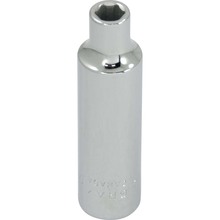 Gray Tools T80 - 1/4" X 3/8" Drive, 6 Point Deep Length, Chrome Finish Socket