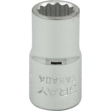 Gray Tools V109 - 9/32" X 1/4" Drive 12 Point, Standard Length, Chrome Finish Socket
