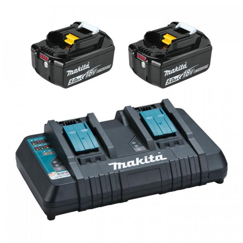 18V 2 x 5.0Ah Li-Ion Battery & Dual-Port Charger Kit