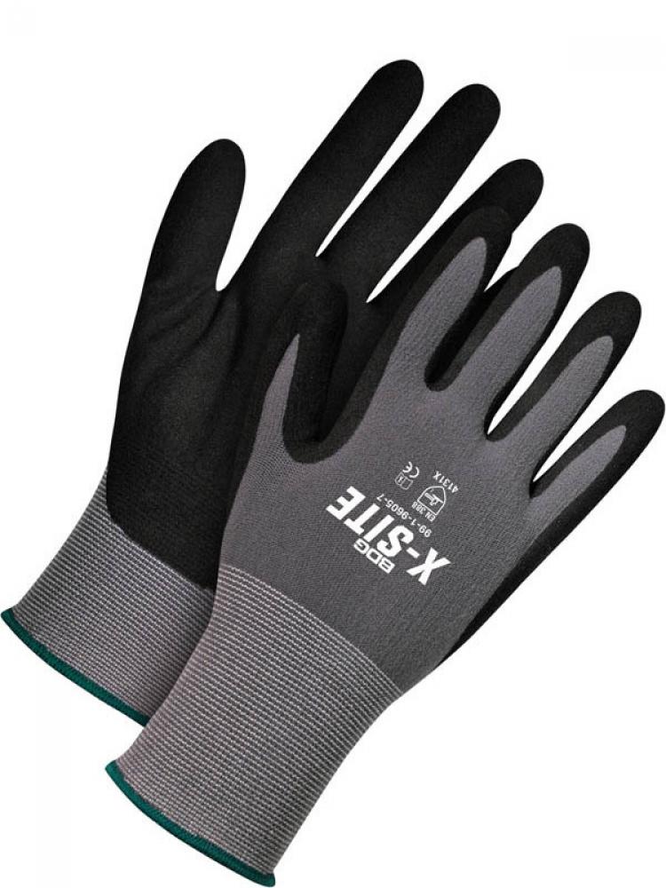 Seamless Knit Grey Nylon 15-Gauge, Black NFT Palm