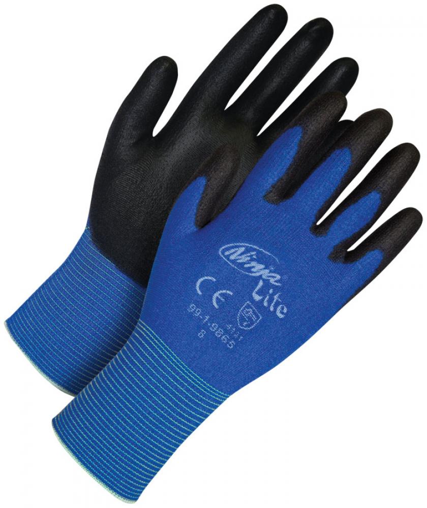 Ninja® Lite Blue Fine Knit Nylon Grey Polyurethane Palm