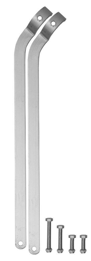Braces (2) with hardware for landscaping rake GALR36 (import)
