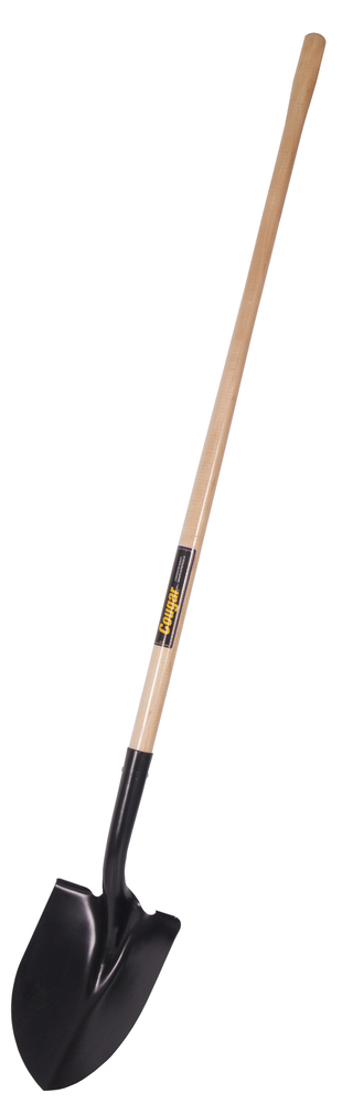 Shovel, rp blade, fw steps, wood hdle, lh, Cougar