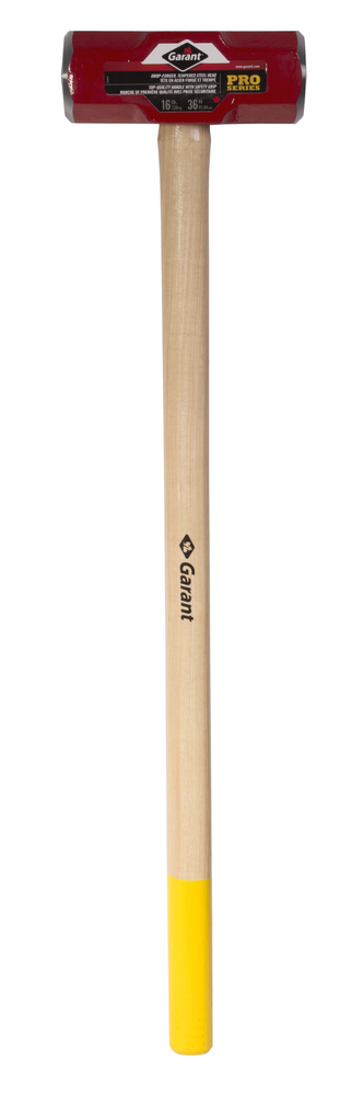 Sledge hammer, d. face, 16 lbs, 36&#34; safety grip hdle