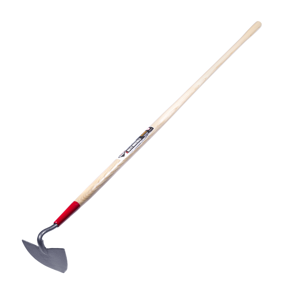 Warren hoe, 6 1/8&#34; forged head, shank type, wood handle