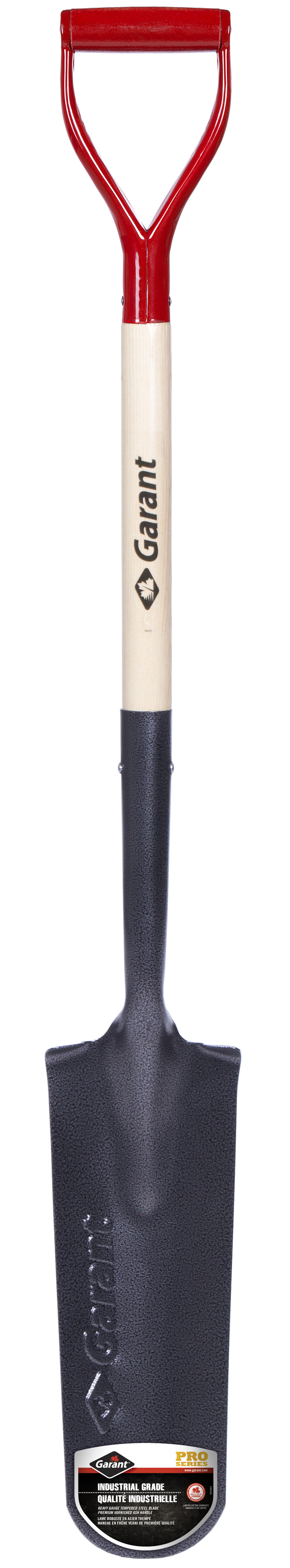Drain spade 16&#34;, wood handle, dh, Garant Pro