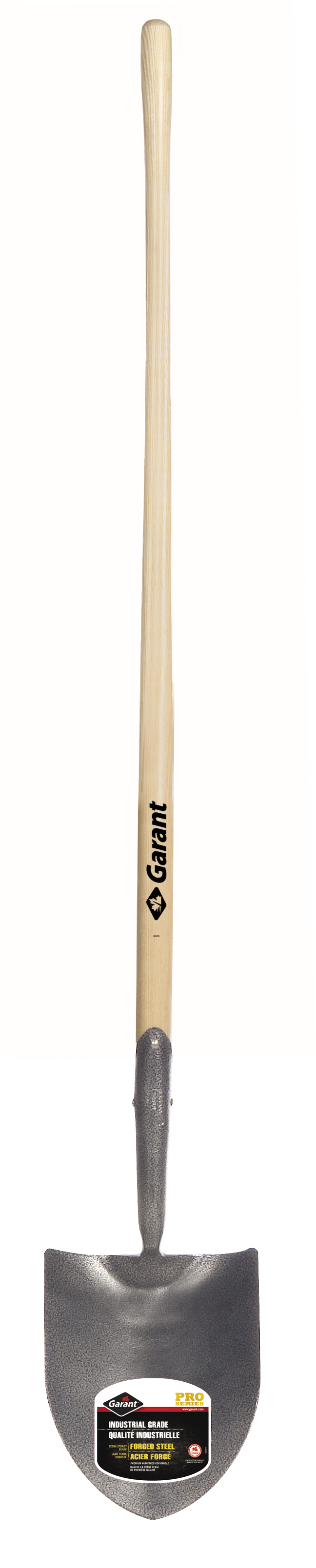 Shovel, rp blade, forged, 48&#34; wood handle, lh, Garant Pro