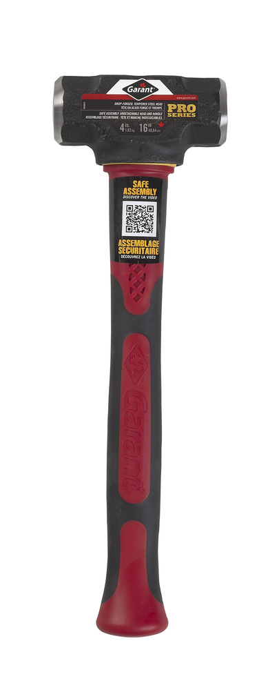 Sledge hammer, d. face, 4 lbs, 16&#34; fg hdle, Garant Pro Series