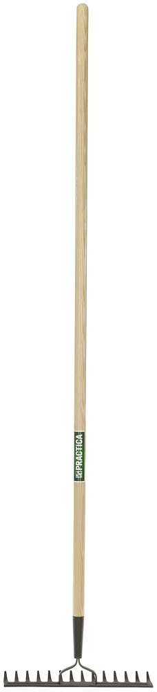 Level rake, double back, 14 tines, 60&#34; hdle, Practica