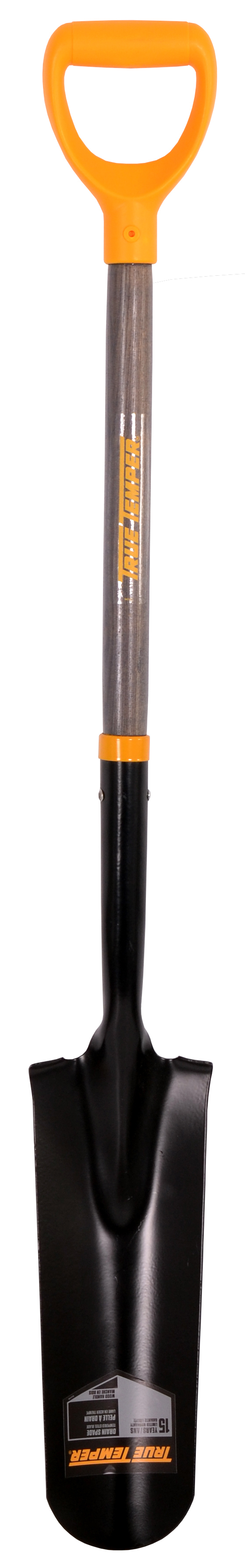 Drain spade 16&#34;, fw steps, ergo grip, TT