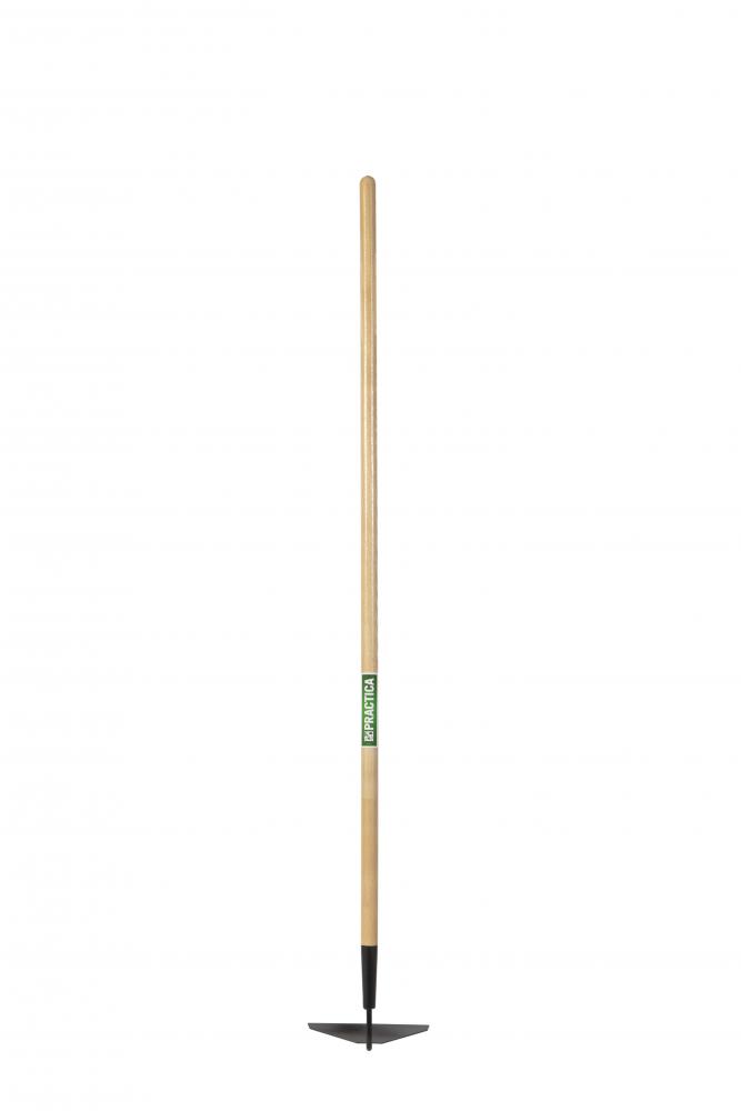 Garden hoe, 8&#34;, shank type, wood handle, Practica