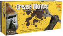 Watson Gloves 5555PF-XXL - GREASE MONKEY 8 MIL NITRILE BLACK DISPOSABLE - XXL