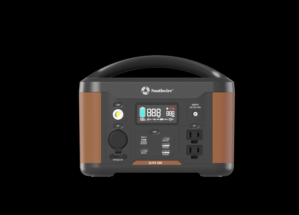 PORTABLE PWR STN 500 W/AC & DC ADAPT