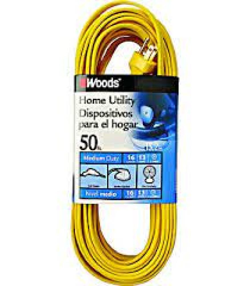 CORD SET- 16/3 50&#39; SPT-2 YELLOW NON UL