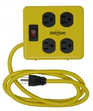 Southwire 2177 - WORKSHOP- 4 OUTLET 4' METAL POWER BLOCK