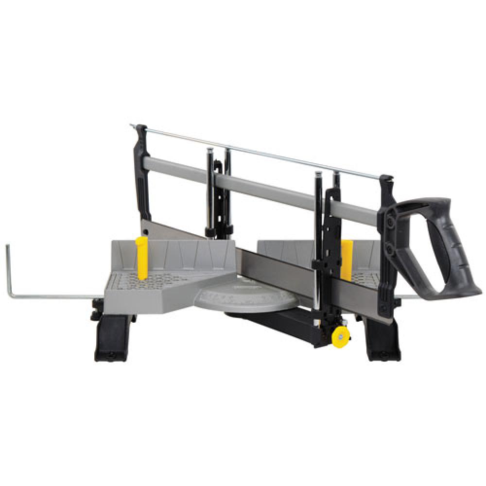 Adjustable Angle Clamping Mitre Box with 22 in Saw