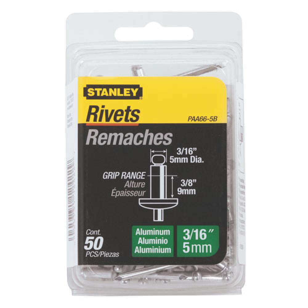 50 pk 3/16 in x 3/8 in Aluminum Rivets