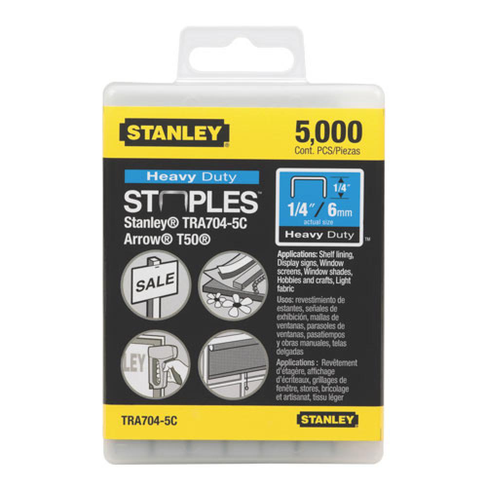 5,000 pc 1/4 in Heavy Duty Staples